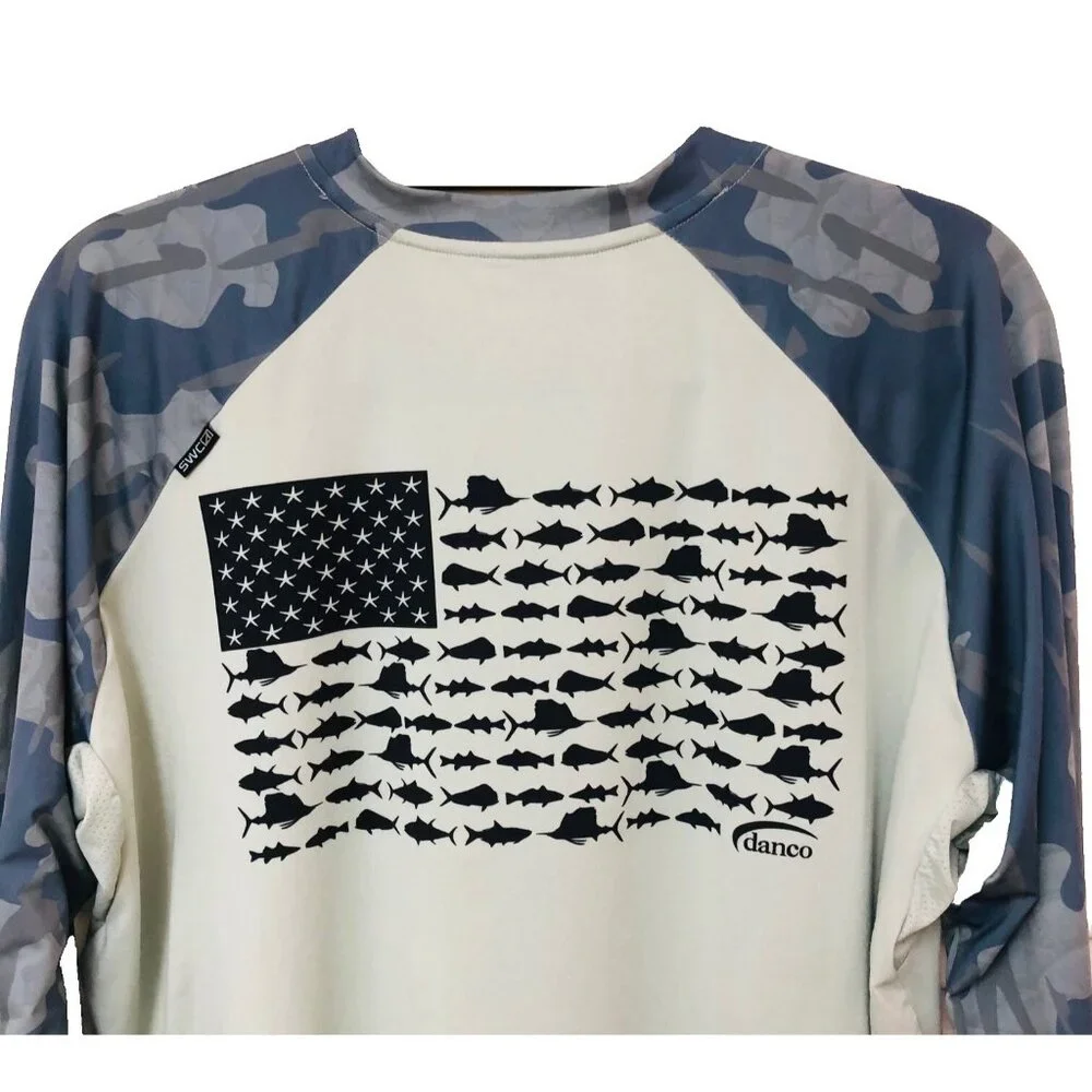 SWC Skinny Water Culture‎  Shirt Men XL Performance Camo UPF Danco Plier Fishing - Picture 4 of 7